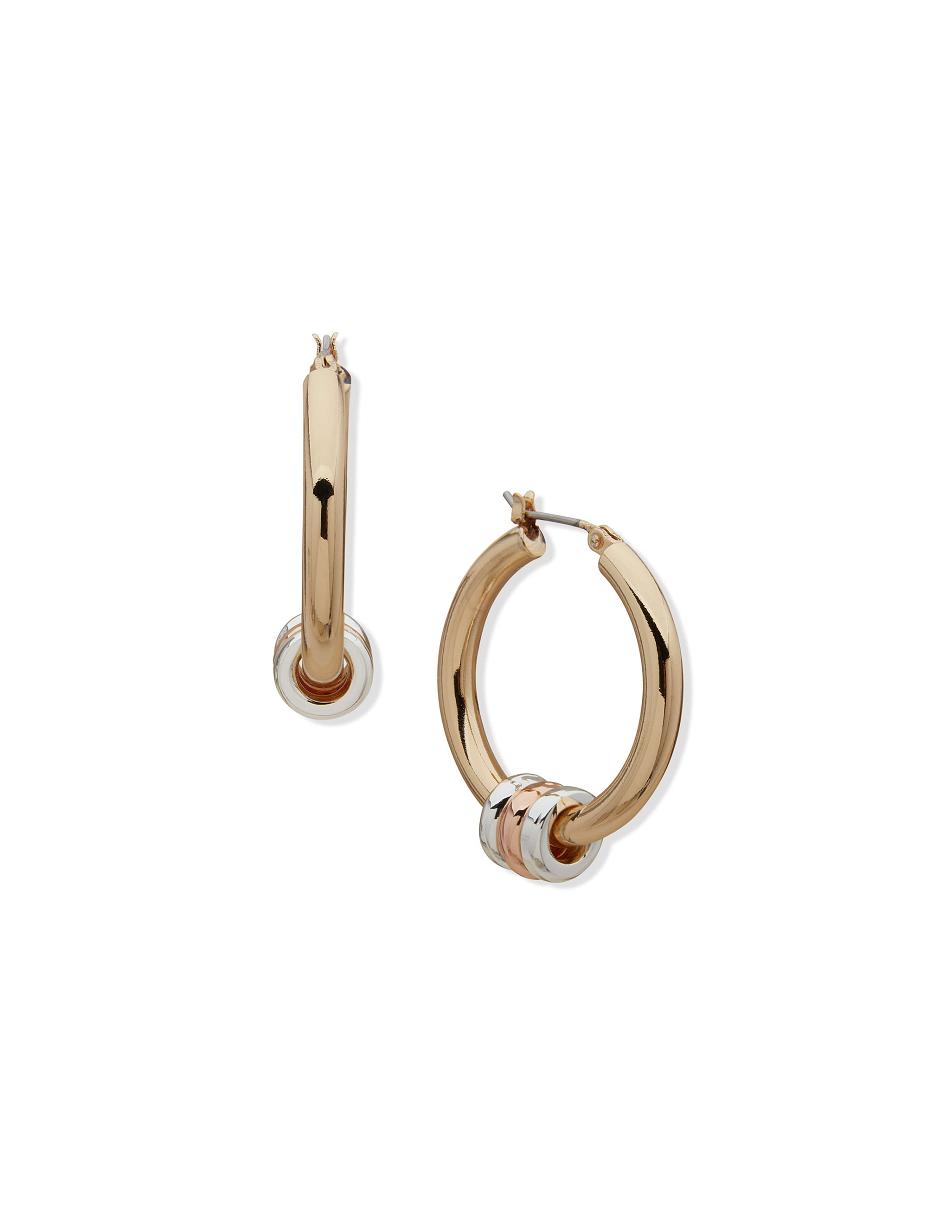 Boucles d'oreilles percées Anne Klein Mixed Metal Hoop   | AUU-5886031